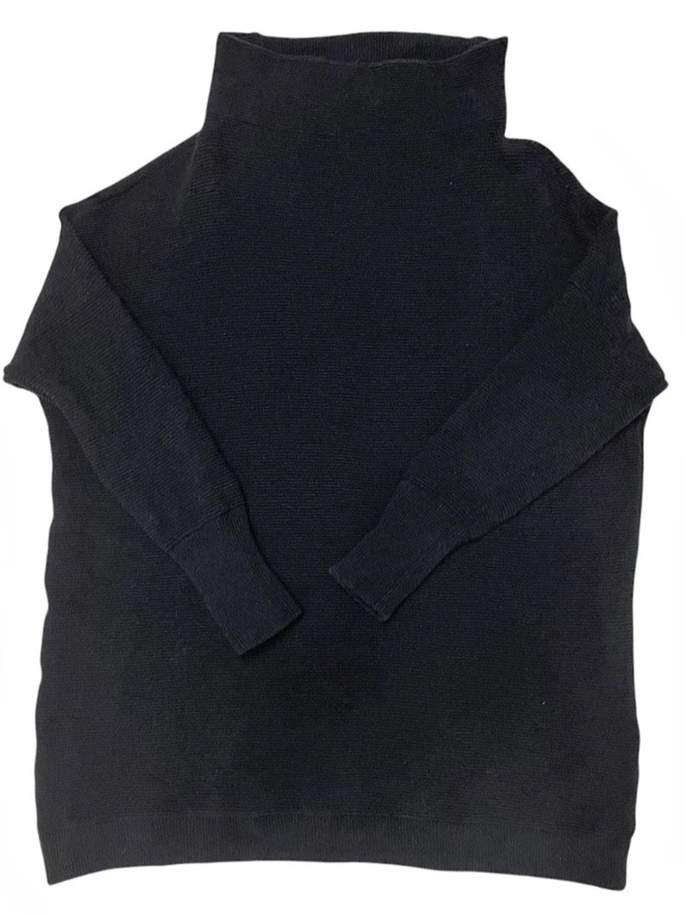 Free People Ottoman Slouchy Tunic Black Turtleneck Sweater Medium